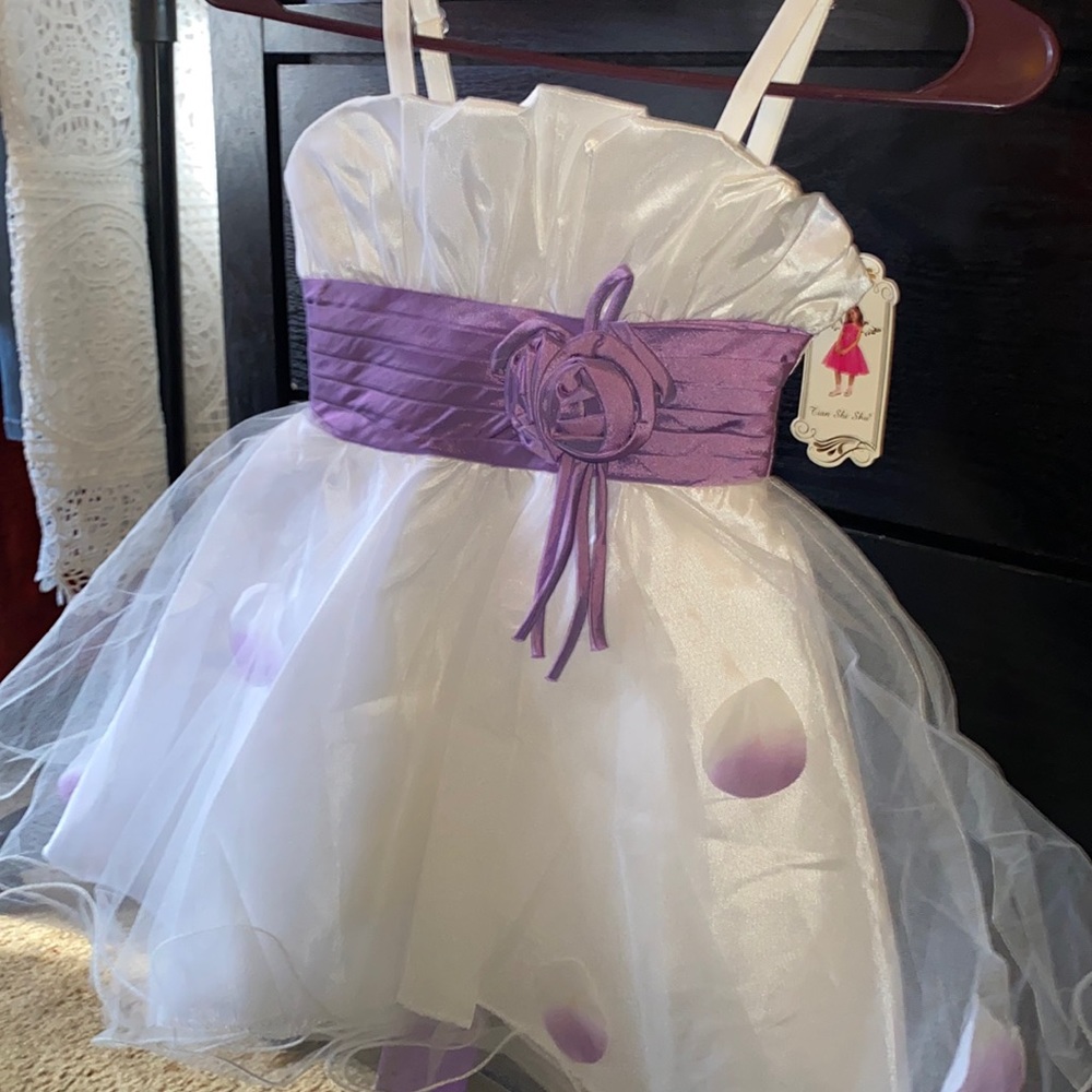 #142 Girls formal dress Bridal or pageant